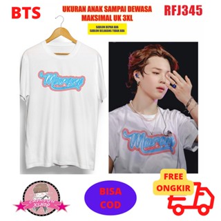 ราคาถูก(RFJ345) เสื้อยืด พิมพ์ลาย BTS JIMIN YET TO COME YTC BTS S-5XL