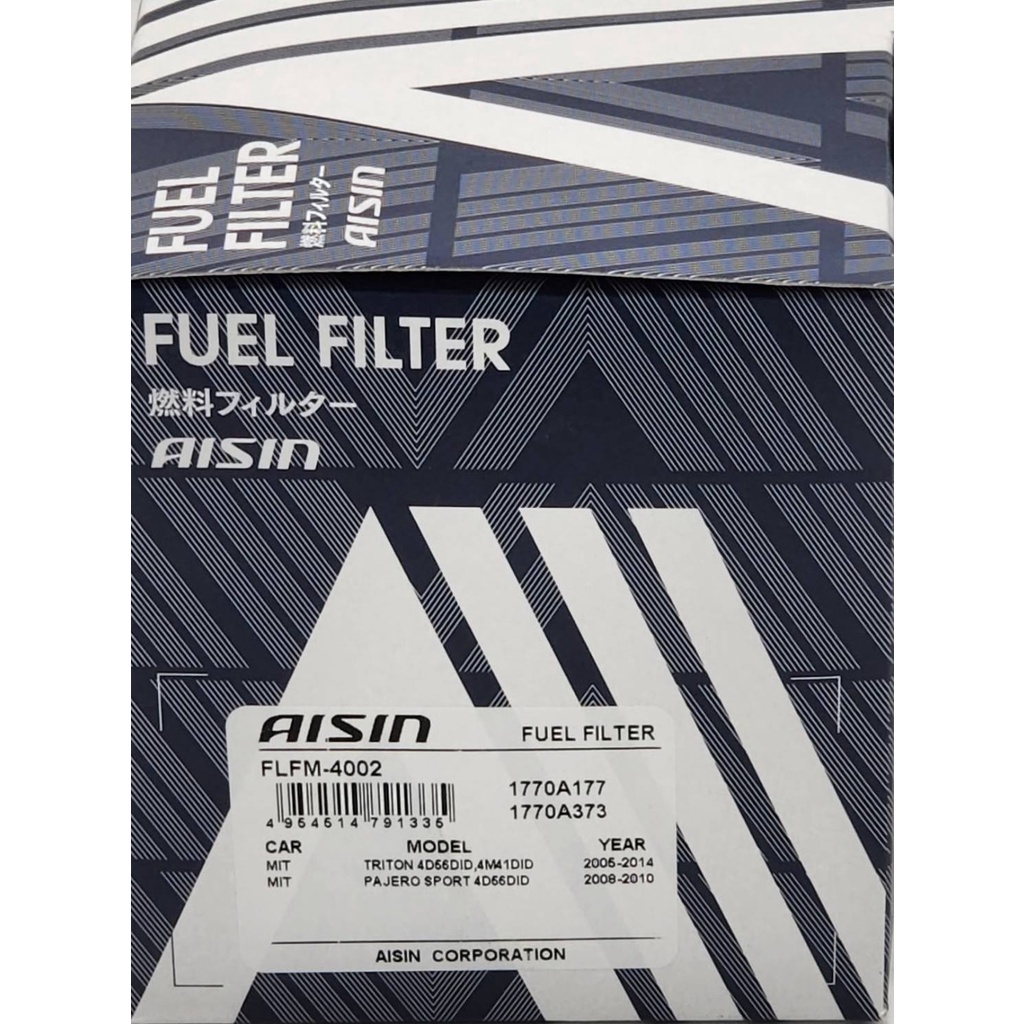 aisin-กรองโซล่า-mitsubishi-triton-ปี02-14-pajero-sport-ปี02-14-4d56-4m40-กรองดีเซล-1770a373-flfm-4002