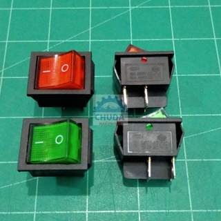 สวิทช์ 25x31mm กระดก เปิด ปิด Switch 4 ขา 6 ขา 16A 250V #สวิทช์ 25x31mm 16A (1 ตัว)