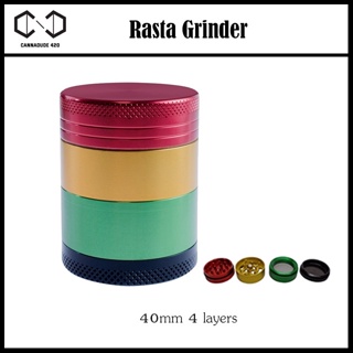 [ส่งไว] Grinder Rasta 4 ชั้น 40 mm 4 Layers มีที่เก็บ คีฟ น้ำหนักดี ใช้ดีมาก ที่บด เครื่องบด ที่บดมือ เครื่องบดมือ rasta