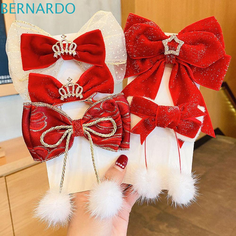 bernardo-bow-hairpin-sweet-ribbon-tassel-girl-all-match-pompoms-princess-headwear-hanfu-headdress-chinese-style-baby-wig-barrette