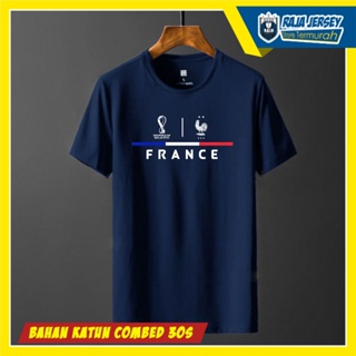 T SHIRT T-SHIRT FRANCE FRANCE Frence WORLD Cup FIFA WORLD QATAR 2022 Cotton COMBED 30S