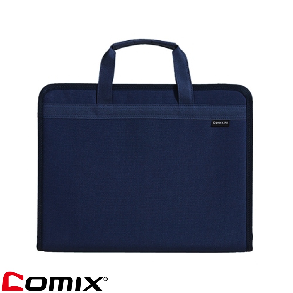comix-a8113-กระเป๋าผ้าหูหิ้วมีซิป-ขนาดa4-กระเป๋า-กระเป๋าผ้า-กระเป๋าใส่เอกสาร-กระเป๋าแบบหูหิ้ว-เครื่องเขียน