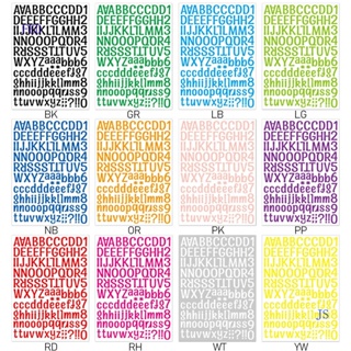 สติกเกอร์ ลายตัวอักษร FED ตัวเลข หลากสีสัน สําหรับตกแต่งไดอารี่ เครื่องเขียน และโทรศัพท์มือถือ