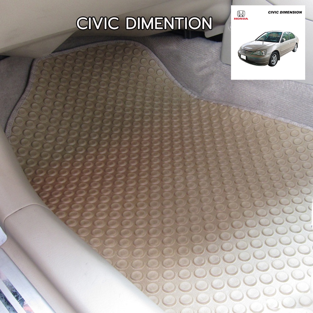 พรมปูพื้นรถยนต์-พรมกระดุม-รถ-honda-civic-dimension-ปี-2001-2005-พรมรถยนต์ชุดพรมพื้น-จำนวน-3-ชิ้น