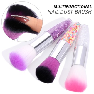 1PC Acrylic Handle Fluffy Soft Face Powder Blush Brush Gradient Short Handle Beauty Brush For Make Up Portable Cosmetic Tool 3 Colors