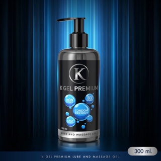 K Gel Premium เจลหล่อลื่น สูตรแห้งช้า นุ่มลื่น ปราศจากน้ำหอม ปริมาณ 300 ml (สีน้ำเงิน)