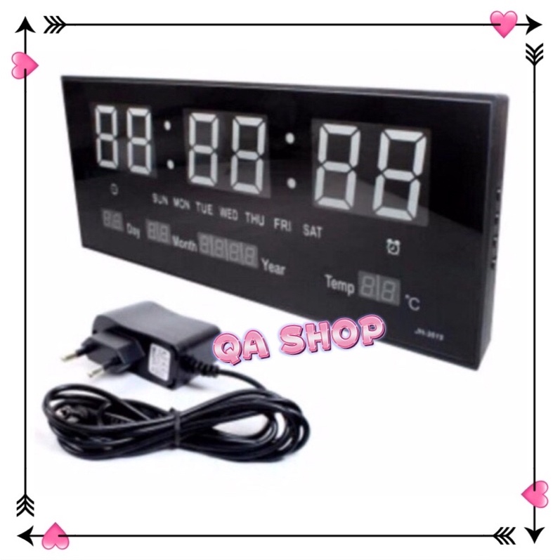 ส่ง KERRY นาฬิกาดิจิตอลLED Number Clock แขวนผนัง รุ่น3615 ขนาด36X15X3CM