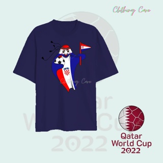 PRIA KATUN Adult Tops FIFA World Cup Qatar 2022 World Cup T-Shirts Mens Soccer T-Shirts Croatia T-Shirts Mascot Croatia
