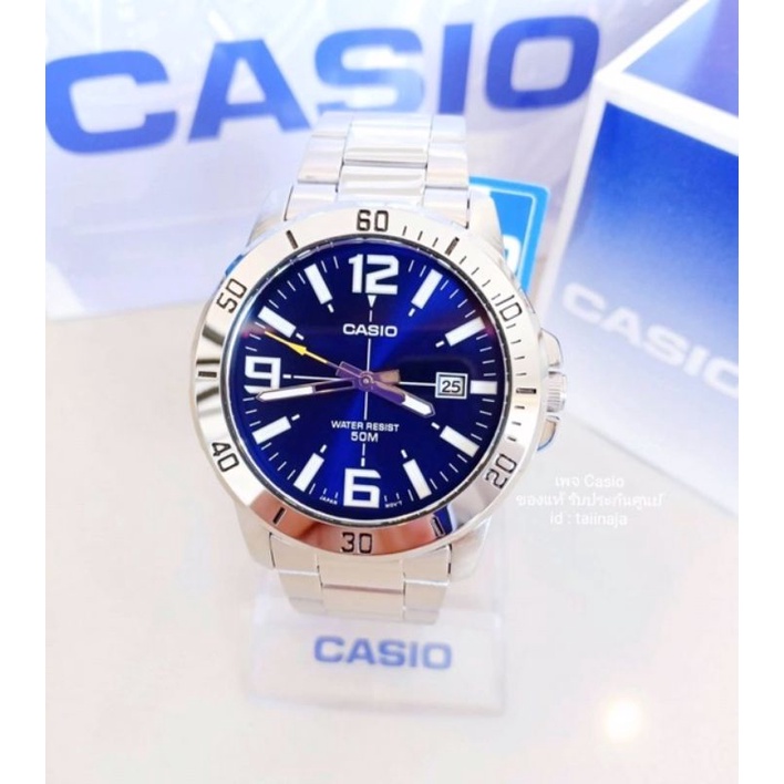 ภาพหน้าปกสินค้านาฬิกา ผู้ชาย Casio สายเเสตนเลส ลดราคาสุดๆ มีวันทีใช้งานได้จิง ฟรีตั้งเวลาและกล่องกระดาษ จากร้าน linly465 บน Shopee