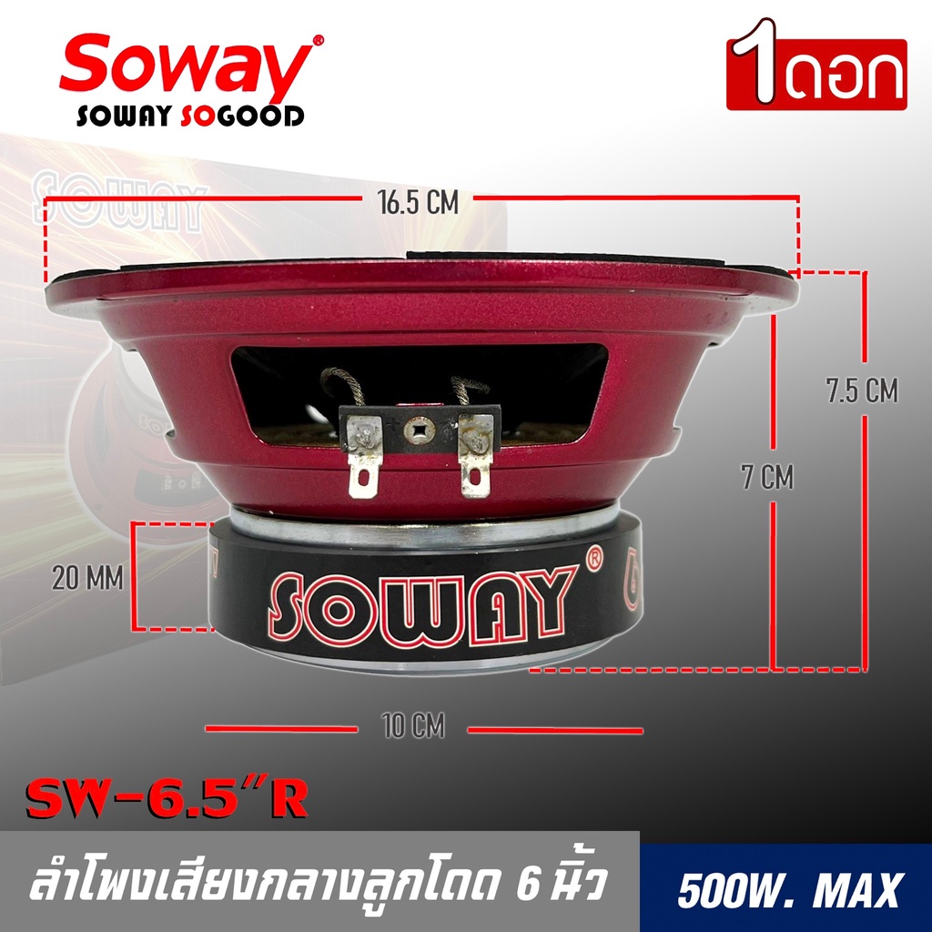 ลำโพงกลางลูกโดด-6นิ้ว-สไตล์ดุ-soway-รุ่น-sw-6-ลำโพงตู้บ้าน-ลำโพงตู้บูลทูธ-เสียงกลาง-ลูกโดด-ราคาต่อดอก