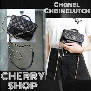 ถูกที่สุด ของแท้ 100%/ชาแนลChanel Chain clutch bagกระเป๋าสุภาพสตรี/แมสเซนเจอร์/กระเป๋าสะพาย