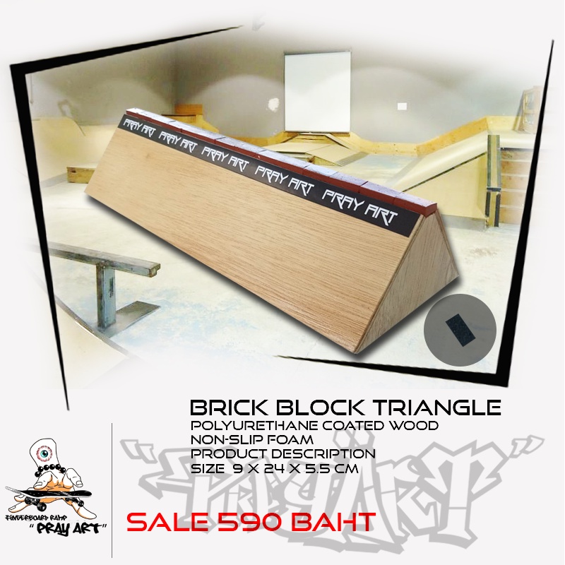 Pray Art Brick Block Triangle Ramp | Shopee Thailand