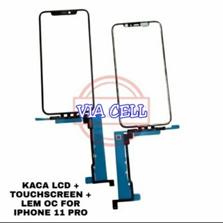 กระจกกันลม หน้าจอสัมผัส Lcd พร้อมกาว Oca iph 11 pro