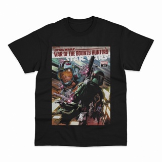 เสื้อยืด พิมพ์ลาย Star Wars Luke Boba Fett Bounty Hunters Superhero สําหรับผู้ชาย