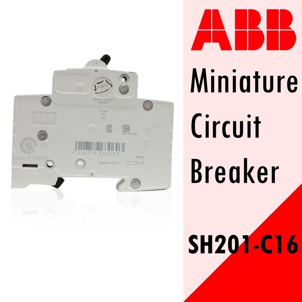 abb-sh201-c16-miniature-circuit-breakers-mcbs-เซอร์กิตเบรกเกอร์-16amp-1pole-6ka