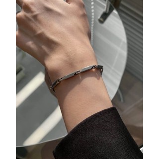 สร้อยข้อมือสแตนเลส เพิ่มความเท่ ใส่แล้วดูดี ขนาด 7.1-9.1 นิ้ว งานสแตนเลสแท้ ไม่ลอก ไม่ดำ 30BG006026