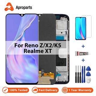 อะไหล่หน้าจอสัมผัส LCD แบบเปลี่ยน สําหรับ OPPO Reno Z K5 Realme XT X2