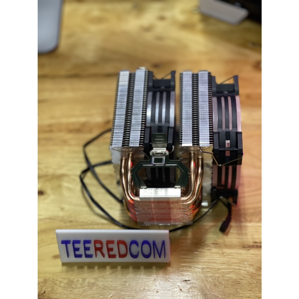 ซิ้งค์พัดลมCPU6ท่อrgb เย็นเงียบไฟสวย Intel1200/1700/ 2011/X79/X99/775 ...