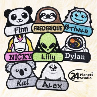 🔥New ตัวรีดป้ายชื่อ#01 by 24PlanetsStudio - ตัวรีดปักชื่อ (สั่งทำ)