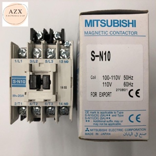 ถุกสุด! MITSUBISHI แมกเนติก คอนแทกเตอร์ S-N10 SN10 Magnetic Contactor Coil AC 24v  110v  220v380V พร้อมส่ง