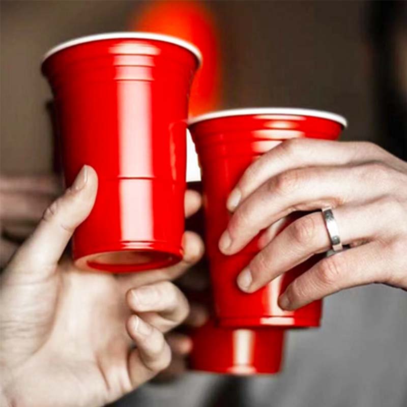 ภาพสินค้า( 20/50ใบ ) แก้วแดง แพค แก้วแดง แดง ปาร์ตี้ แดง red cup party 16oz แก้วเบียร์ แก้วเหล้า แก้วปาร์ตี้ อเมริกันสไตล์ จากร้าน tongsensen บน Shopee ภาพที่ 1