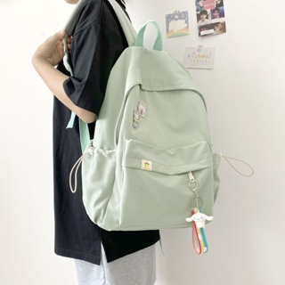กระเป๋าเป้สะพายหลัง กระเป๋านักเรียน ขนาดใหญ่ จุของได้เยอะ เข้ากับทุกการแต่งกาย แบบเรียบง่าย สไตล์ญี่ปุ่น และเกาหลี