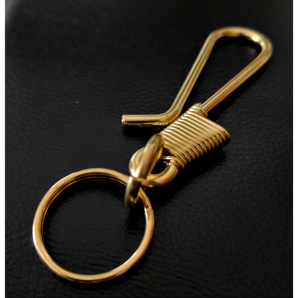 barel-handman-ทองเหลือง-แท้-พวงกุญแจ-ทองเหลืองแท้-พวงกุญแจรถยนต์-พวงกุญแจเท่ๆ-brs-kc