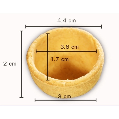 ถ้วยทาร์ต-เนื้อคุกกี้-พร้อมใช้งาน-1แพ็ค-66-ชิ้น-ถ้วยละ-6-g