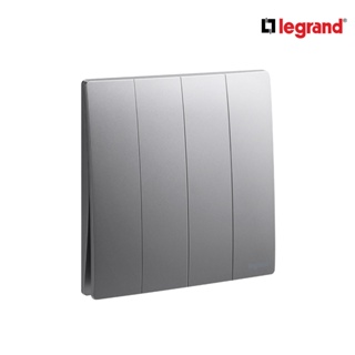 Legrand สวิตช์สองทาง 4 ช่อง สีเทาดำ 4G 2Ways  Switch 16AX รุ่นมาเรียเซนต์ |Mallia Senses| Dark Silver| 281007DS|BTiSmart