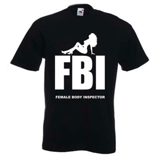 👕✨Yuanl5 [พร้อมส่ง] เสื้อยืดแขนสั้นลําลอง ผ้าฝ้าย 100% พิมพ์ลาย FBI BODY INSPECTOR พลัสไซซ์ ของขวัญวันเกิด สําหรับผู้ชา