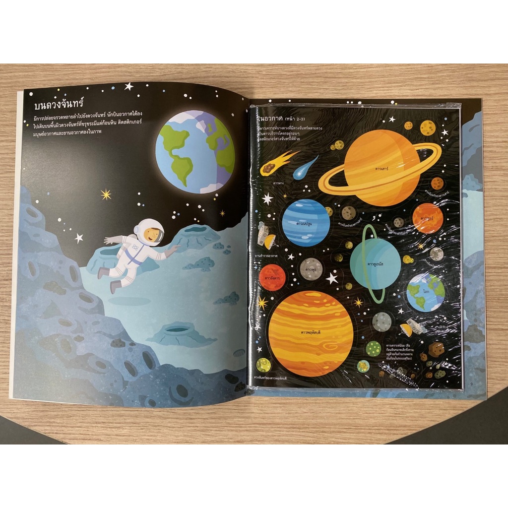 aksara-for-kids-หนังสือเด็ก-สนุกกับการติด-สติกเกอร์-ท่องอวกาศ
