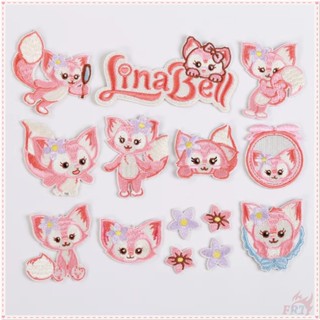 ♥ Sweet LinaBell - แผ่นสติกเกอร์ ลายการ์ตูน มีกาวในตัว สําหรับติดตกแต่งเสื้อผ้า ♥ แผ่นแพทช์รีดร้อน ปักลายสุนัขจิ้งจอกน้อย สําหรับตกแต่งเสื้อผ้า DIY 1 ชิ้น