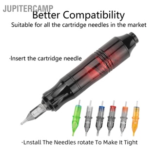 BJupitercamp ปากกาสักโรตารี่ อินเตอร์เฟซ Dc เข็มที่เสถียร ปล่อยไลเนอร์ Shader พร้อมสายคลิป