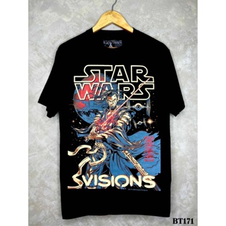 Starwarsเสื้อยืดสีดำสกรีนลายBT171