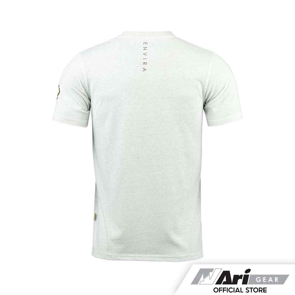 ari-envira-lifestyle-tee-raw-white-cedar-green-เสื้อยืดอาริ-เอ็นวีรา-สีครีมเขียว