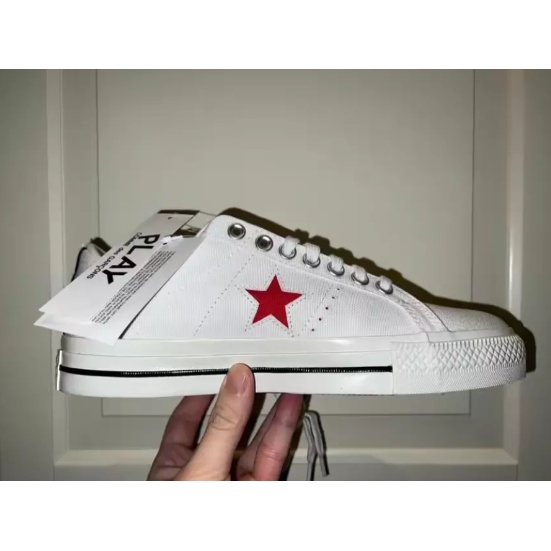 comme-des-garcons-play-x-converse-one-star-white-รับประกันของแท้-100