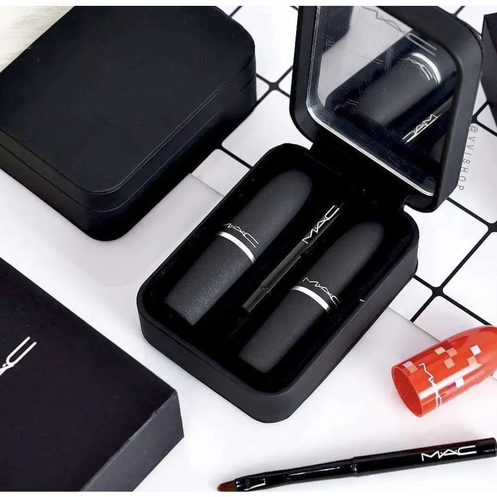 mac-lipstick-case-with-lip-brush-ของแท้-พร้อมส่งค่ะ