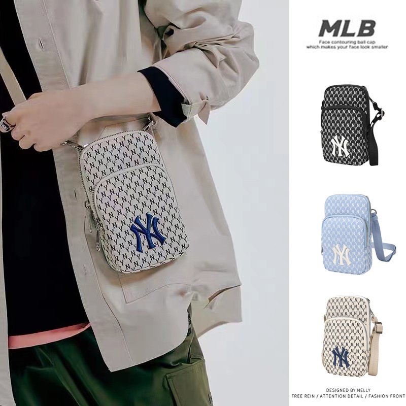 ภาพหน้าปกสินค้าNew %MLB NY NEW YORK YANKEES /กระเป๋าสะพายข้าง/กระเป๋าผู้หญิง/กระเป๋าผ/กระเป๋าใส่มือถือ
