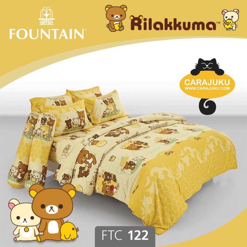 9-ลาย-fountain-ชุดผ้าปูที่นอน-ริลัคคุมะ-rilakkuma-total-ฟาวเท่น-ชุดเครื่องนอน-ผ้าปู-ผ้าปูเตียง-ผ้านวม-หมีคุมะ-kuma