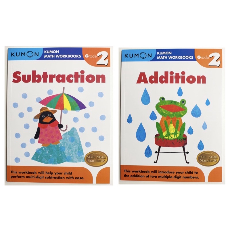 KUMON Math Workbooks For Grade1 - Grade4 ,English Version | Shopee Thailand