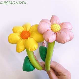 Desmondri เด็ก ที่คาดผม สีลูกกวาด เด็กผู้หญิง เครื่องประดับผม ดอกไม้ นางฟ้า ดอกทานตะวัน สไตล์เกาหลี ที่คาดผม