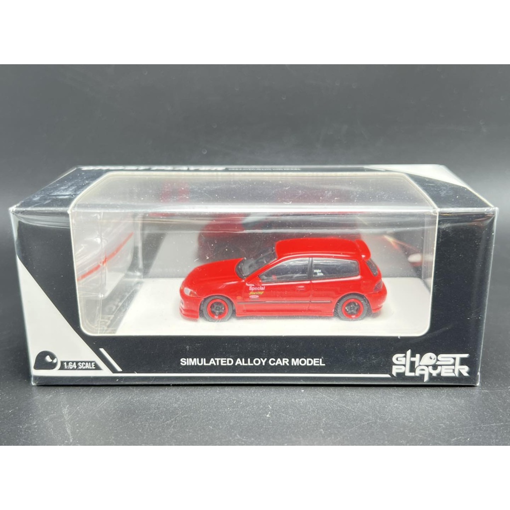 ghost-player-1-64-honda-civic-eg6-diecast-shoji-shingo-pattern-honda-civic-eg6-figure-shoji-shingo