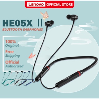 ราคาและรีวิวLenovo HE05X Ⅱ หูฟังบลูทูธไร้สาย Bluetooth 5.0 And Ipx5 Waterproof