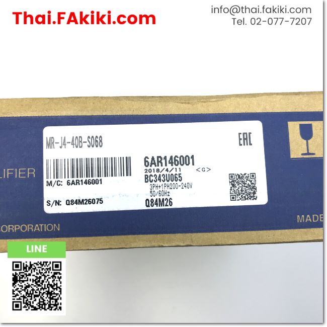 พร้อมส่ง-a-unused-mr-j4-40b-s608-servo-amplifier-ac200v-0-4kw-mitsubishi-66-004-726