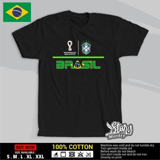 PRIA Qatar WORLD CUP T-Shirt 2022 BRASIL / TSHIRT FIFA WORLD CUP BRAZIL 2022 2022 / VIRAL Men Clothes