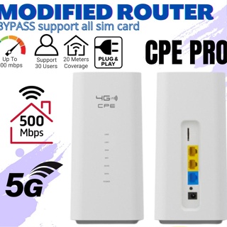 WiFi เราเตอร์ ซิมการ์ด โมเดม 4G Pro CPE B628-265 LTE Cat4 Up To 600Mbps 2.4G AC1200 Router CPE PRO Modified Bypass