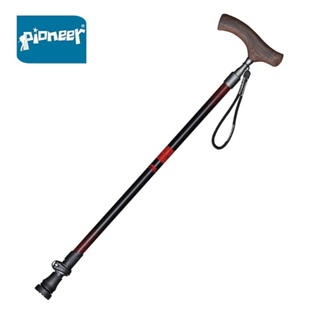 1 Pcs T-handle Elderly Cane Poles Aluminum Quick Lock Ultralight Anti-Slip Crutch Trekking Adjustable Walking Stick Cane
