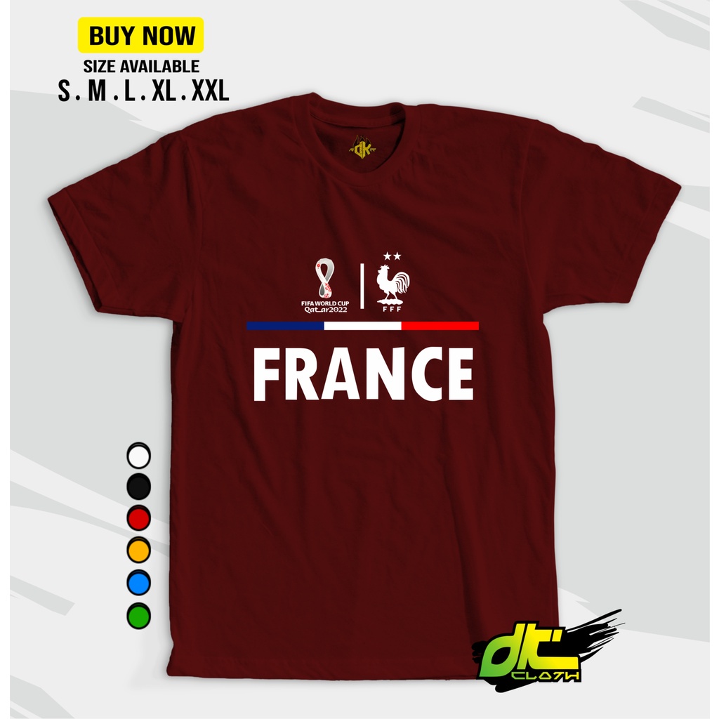 france-t-shirt-fifa-worldcup-qatar-world-cup-cotton-30s