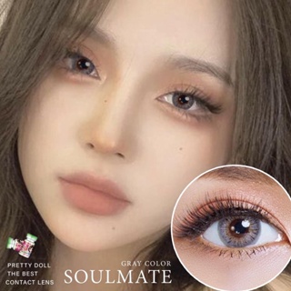 (COD)คอนแทคเลนส์ Contactlens แนวธรรมชาติ. รุ่น Soulmate สายตา+ปกติ Prettydoll 0.00 ถึง - 6.00 เลนส์นิ่มใส่สบายตา แถมตลับ